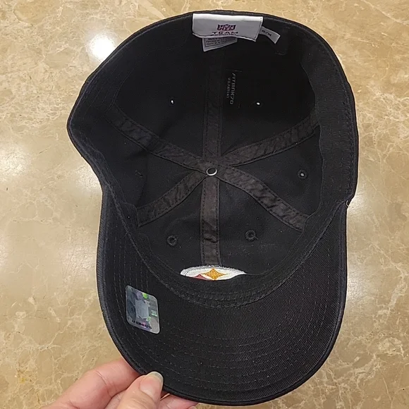 Team Apparel Pittsburgh Steelers NFL Black Baseball Cap, S/M or 7-1/4" - Picture 9 of 13